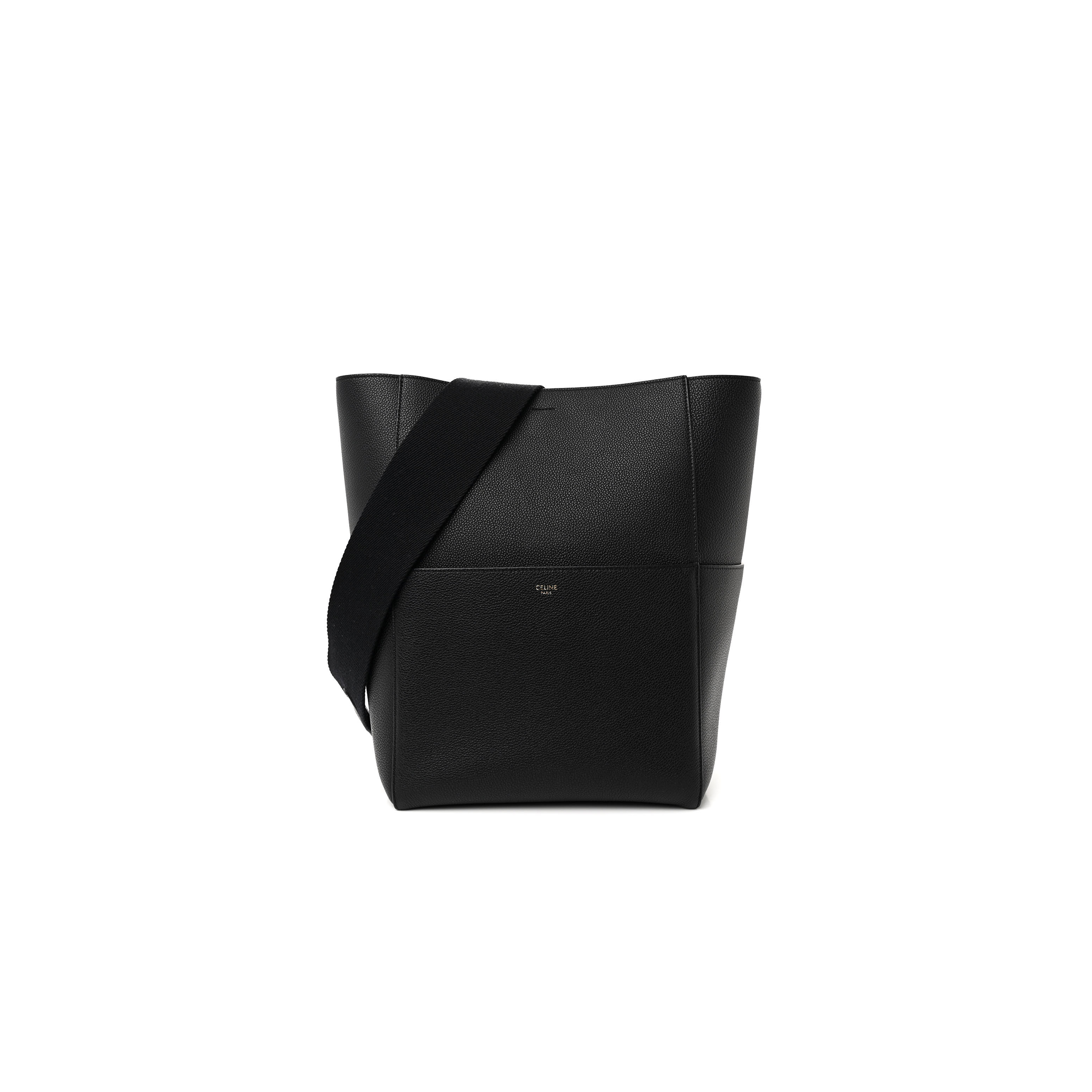 CELINE BUCKET BAG IN SANGLE SEAU PEBBLED CALFSKIN 176593AH4.19ES (33*23*17cm)